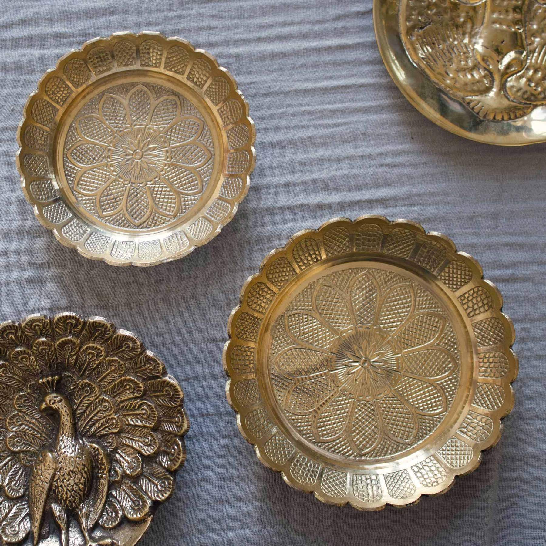 Brass Flower Bowl