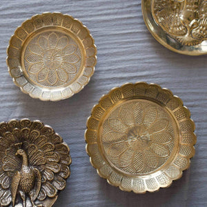 Brass Flower Bowl