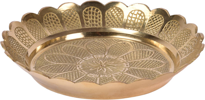 Brass Flower Bowl