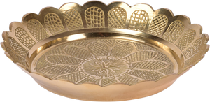 Brass Flower Bowl