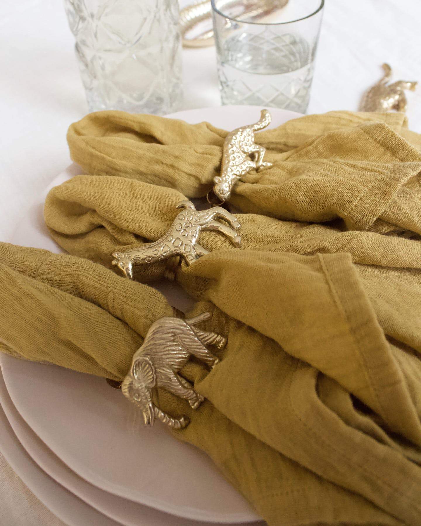 Set of 2 Napkins - Mustard