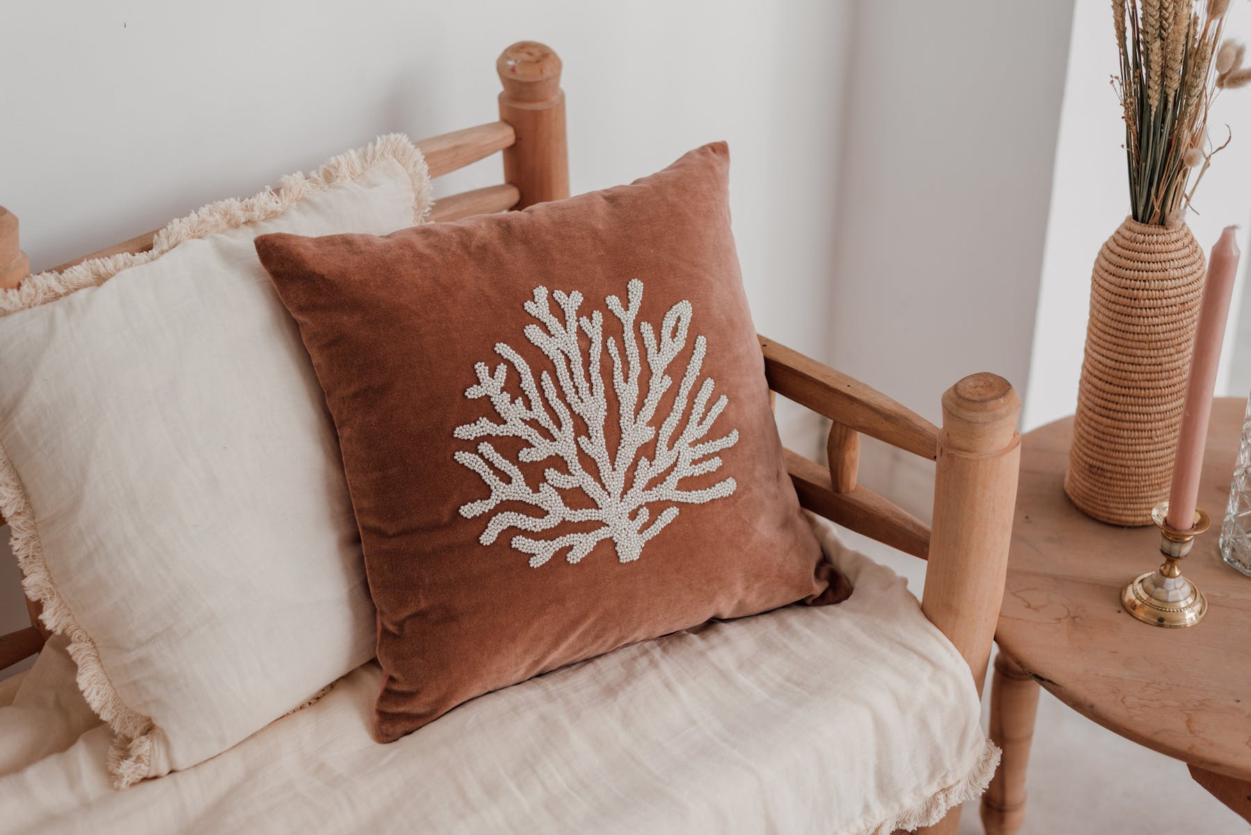 Velvet Cushion Coral