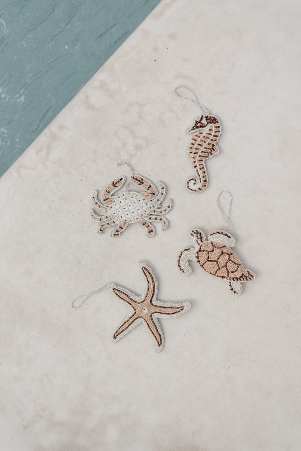 Christmas Bead Ocean Ornaments Set