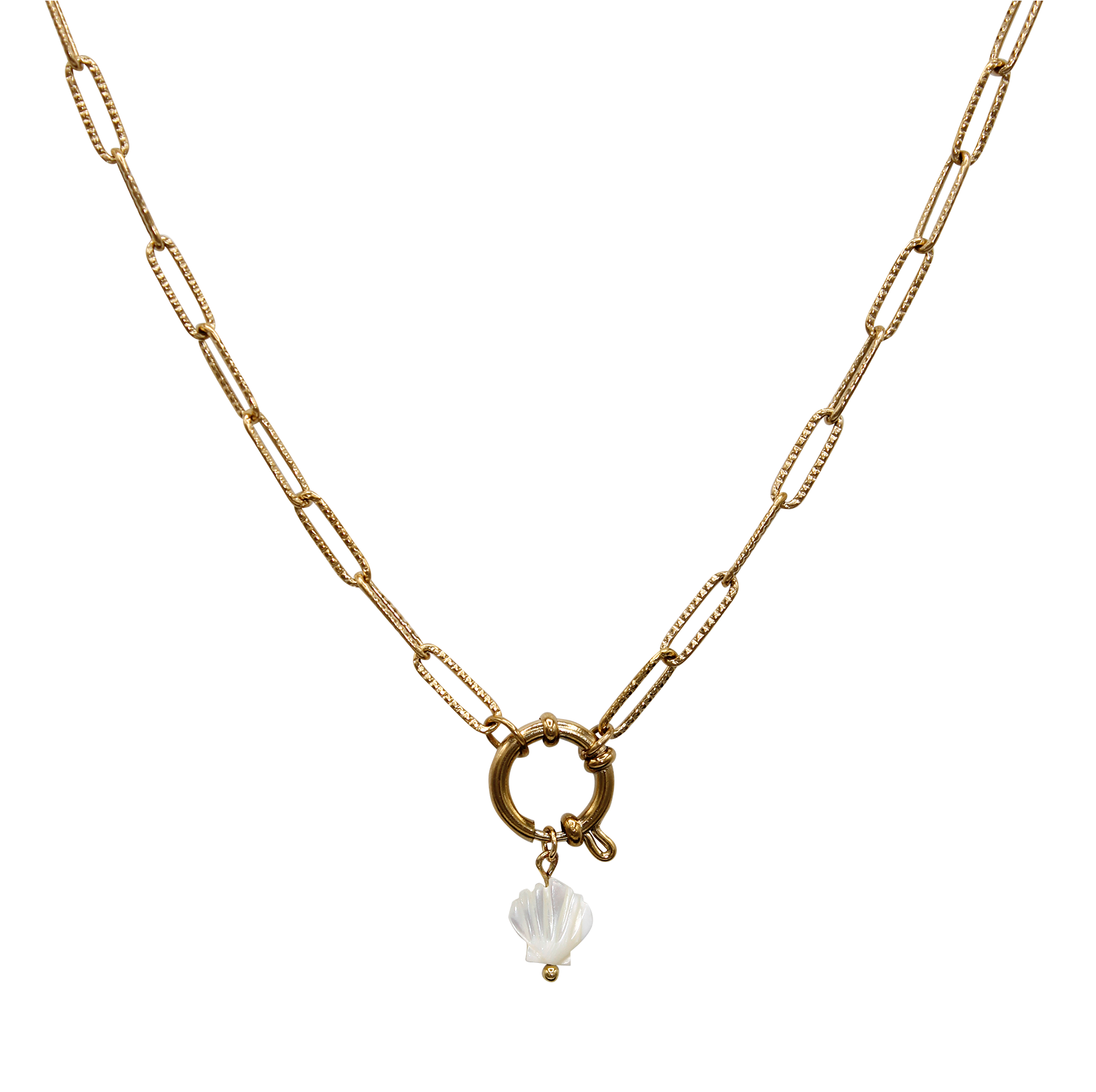 Statement Necklace Shell Mother Of Pearl