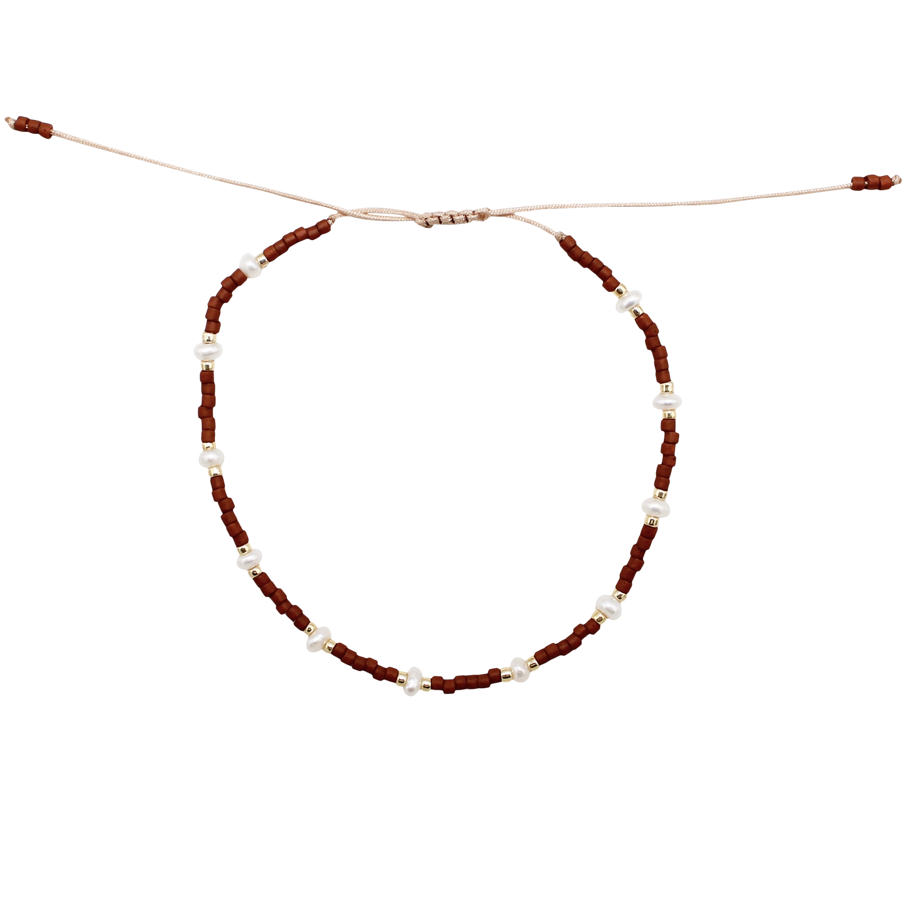 Terra bracelet with freshwater pearls