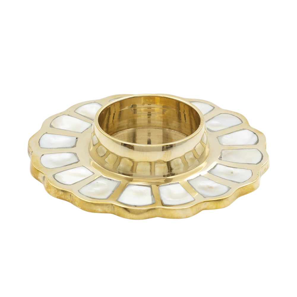 Flower Pearl Tea Light Holder