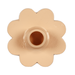 Flower Candle Holder Beige