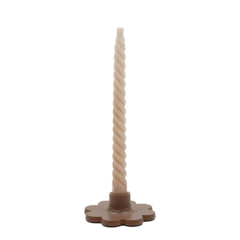 Flower Candle Holder Terra