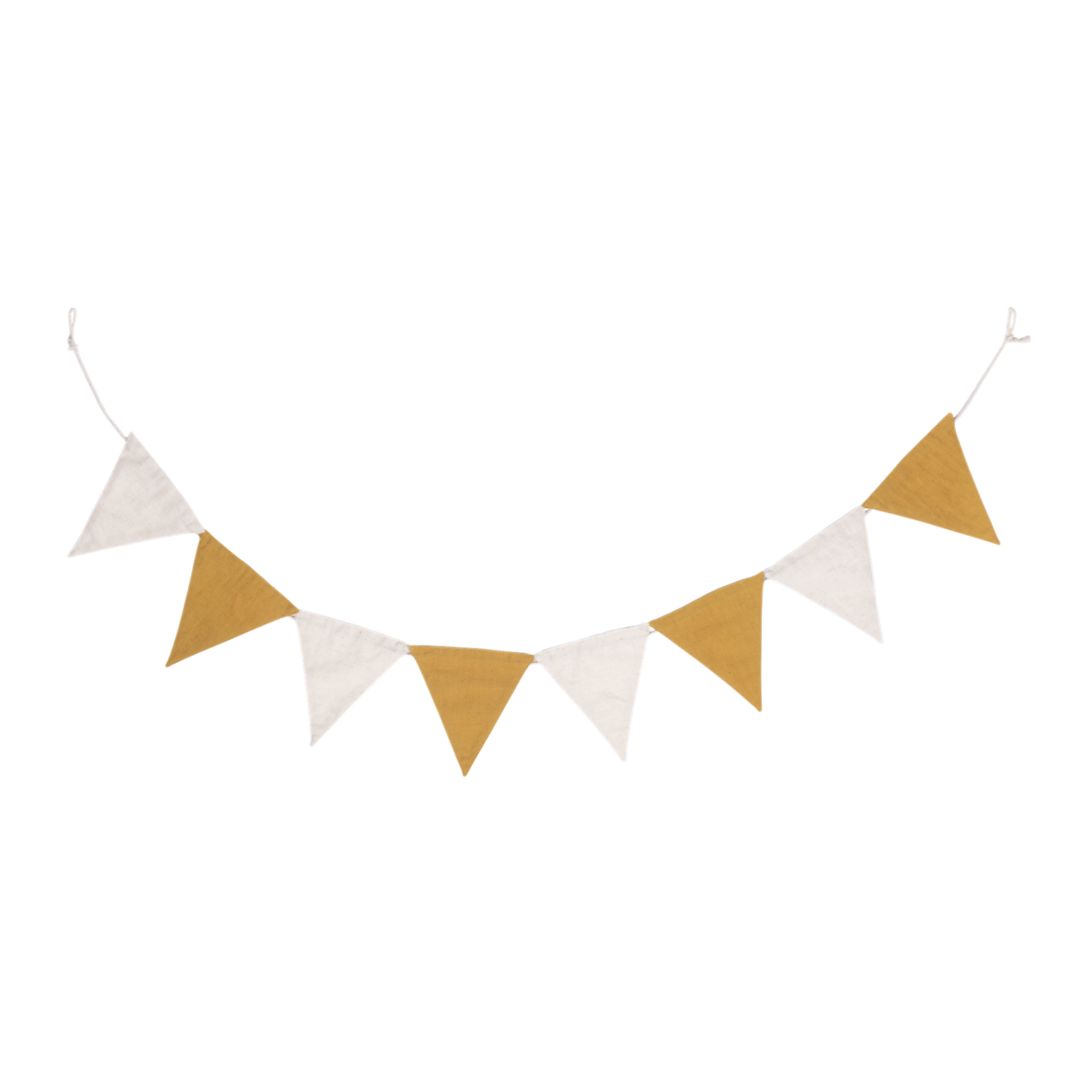 Linen bunting banner mustard