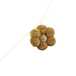 Pom Pom Daisies Garland Mustard