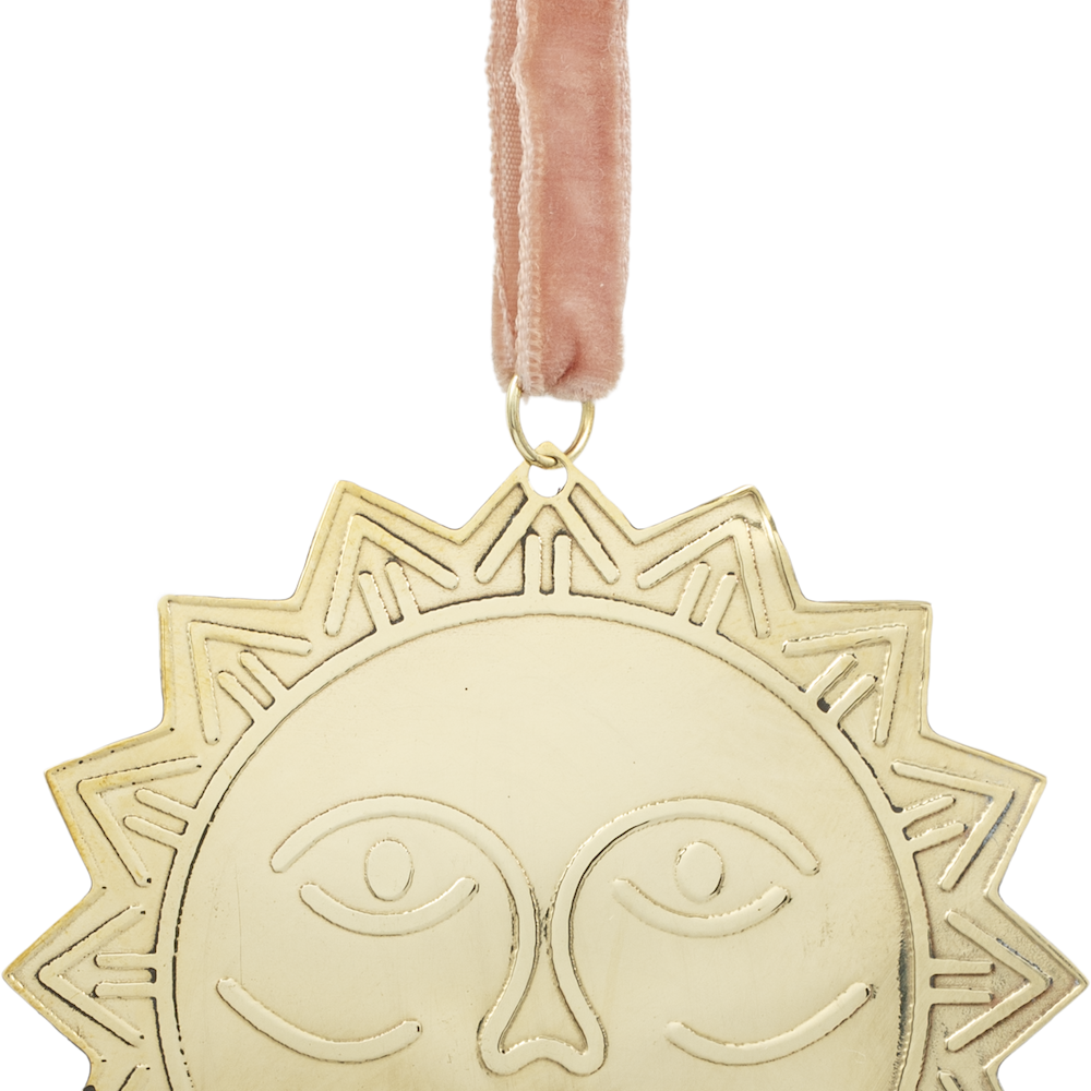 Decorative Hanger Brass Sun