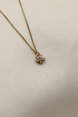 Tiny Daisy Opal Necklace