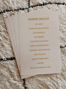 House Rules | Lennon & Birdie