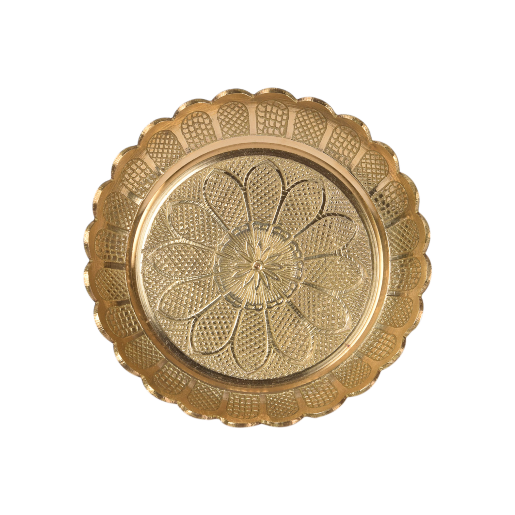 Brass Flower Bowl