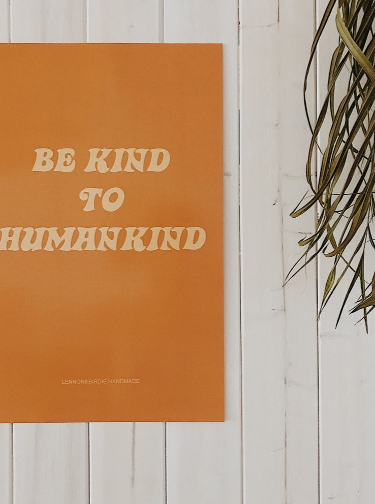 Be Kind Print | Lennon & Birdie