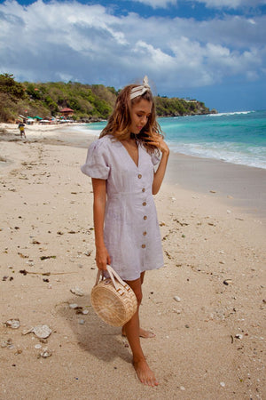 Aria Linen Dress