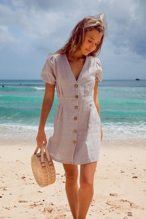 Aria Linen Dress