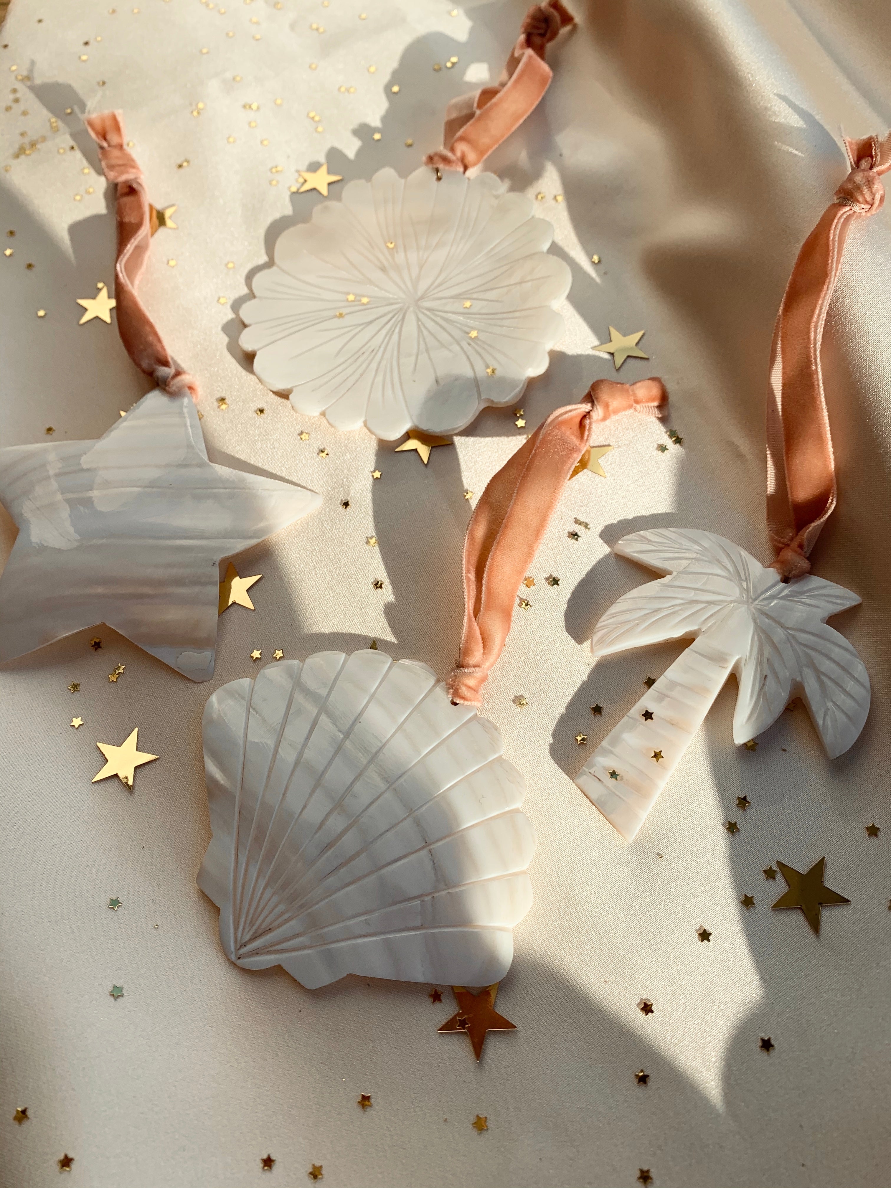 Decorative Hanger Mother of Pearl Palm Tree