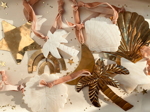 Decorative Hanger Mother of Pearl Palm Tree