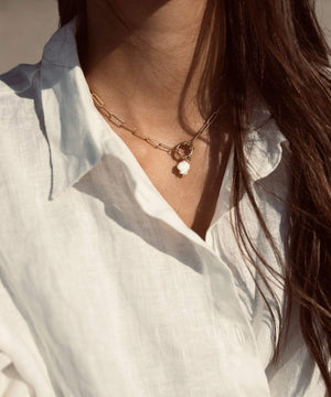 Statement Necklace Shell Mother Of Pearl