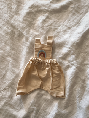 The Little Boho Rainbow | Doll Overalls
