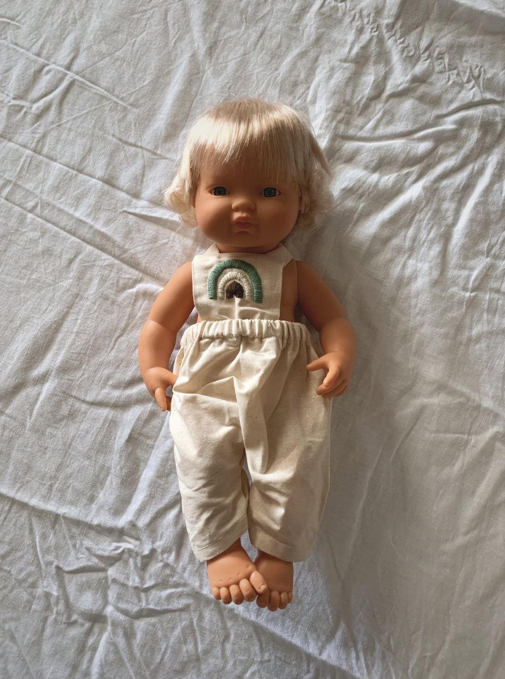 The Little Boho Rainbow | Doll Overalls