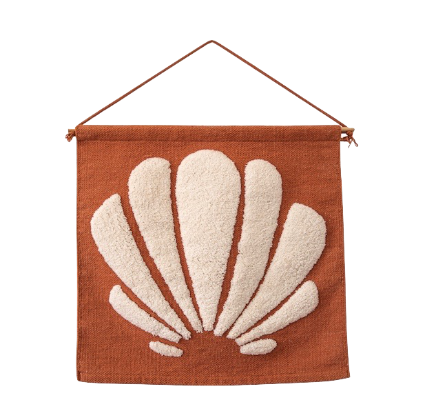 Tufted Shell Wall Hanging