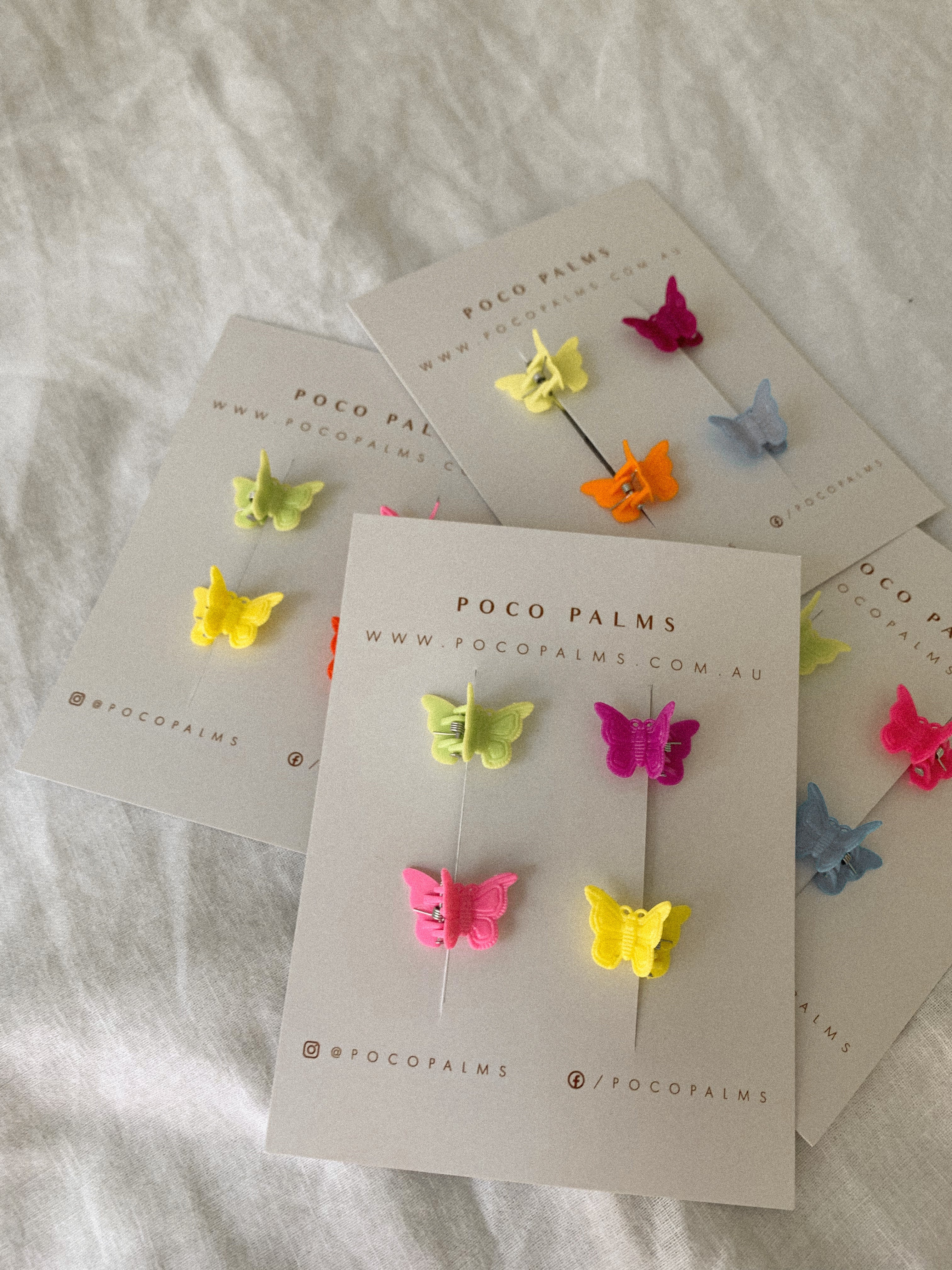 Butterfly Hair Clips - Set of 4