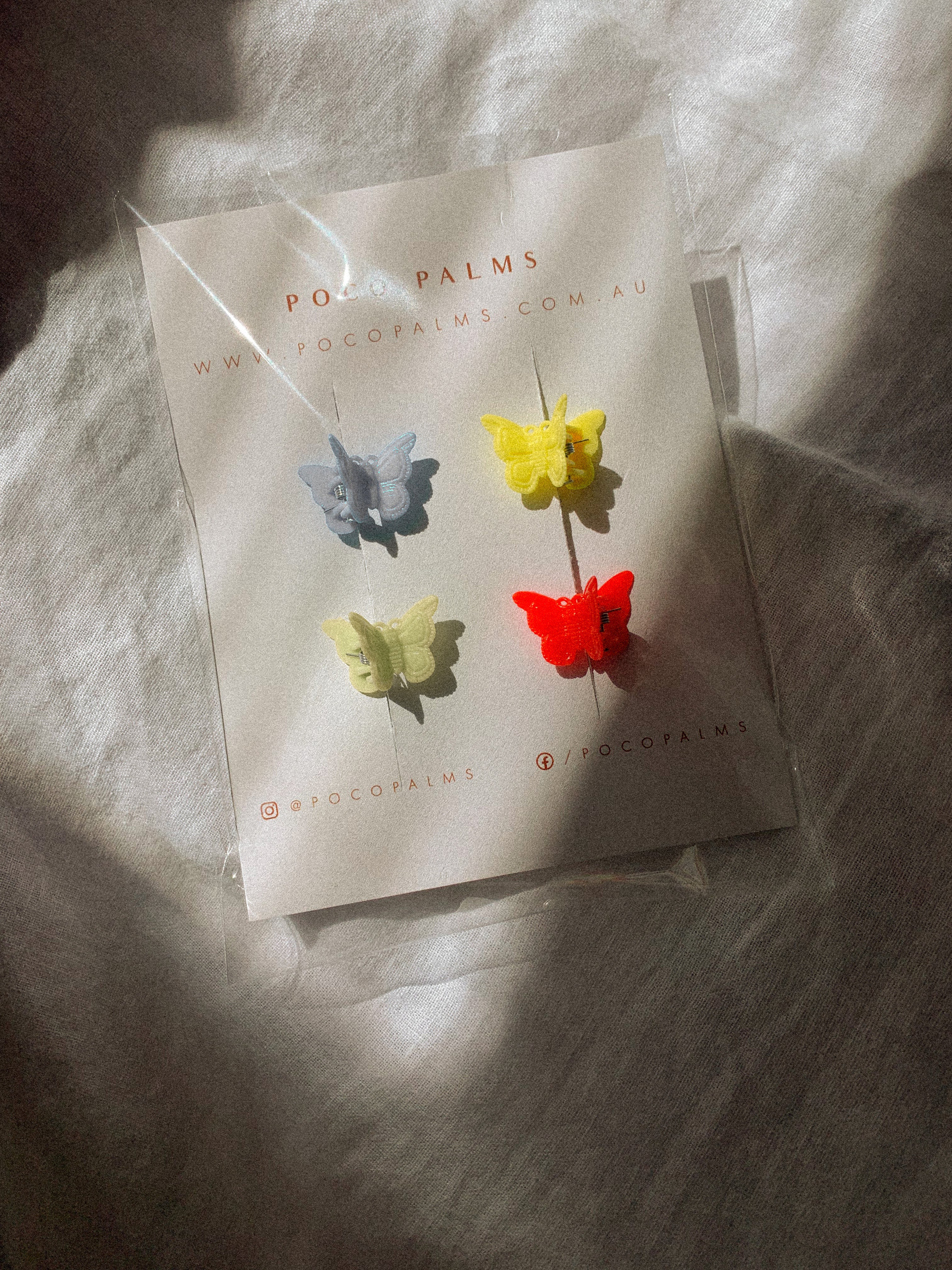 Butterfly Hair Clips - Set of 4