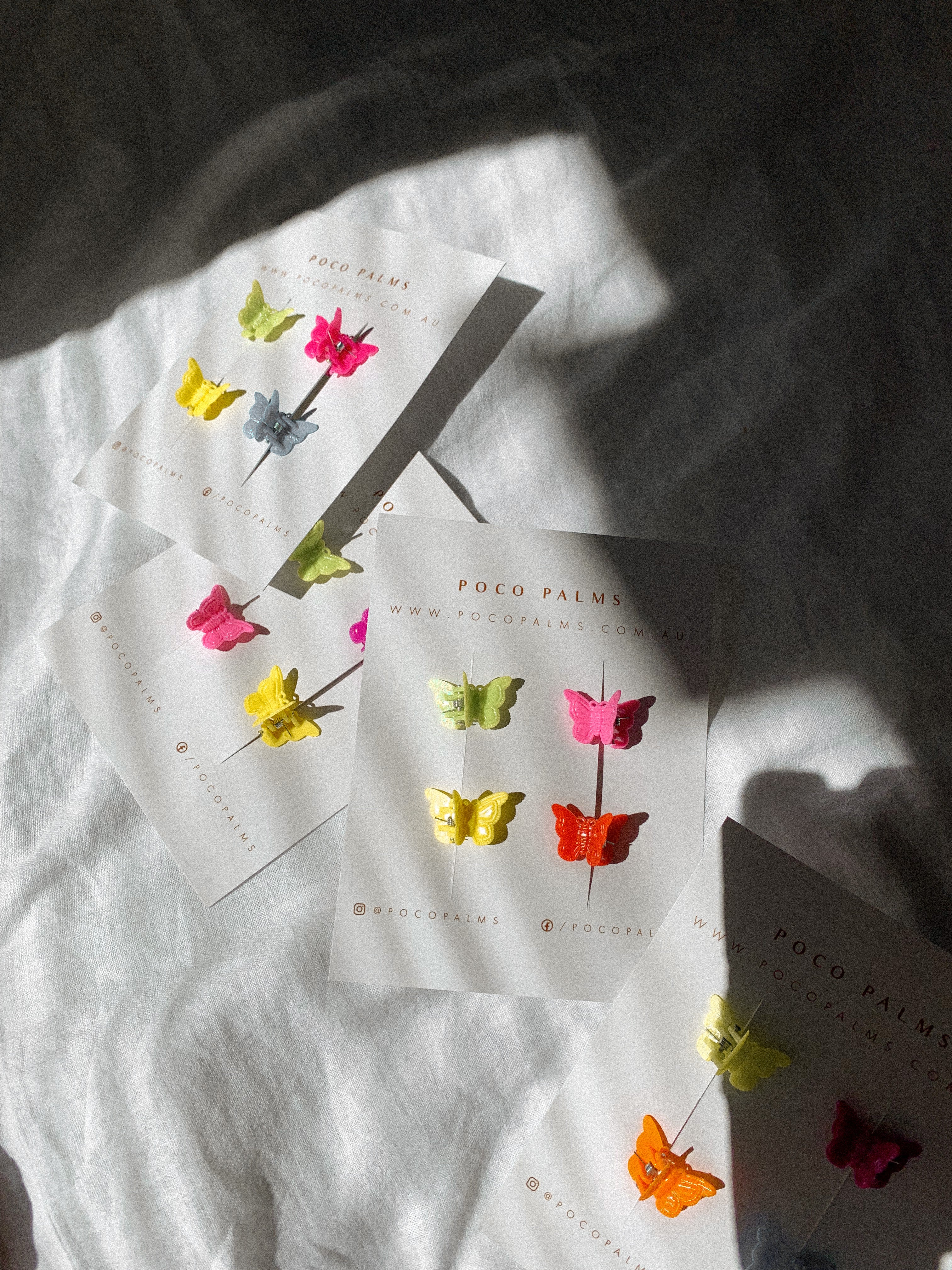 Butterfly Hair Clips - Set of 4