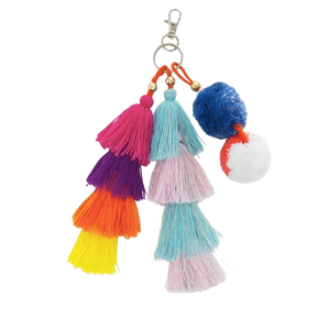 Tri Tassel Key Ring